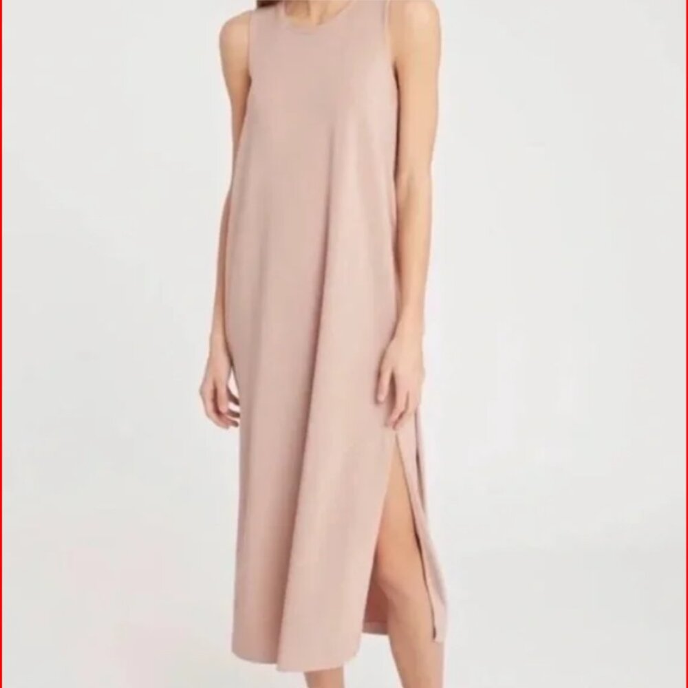 EUC. Cuyana Drape Back Dress (Blush) - Large